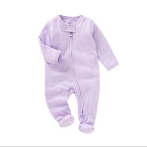 Organic Cotton Footed Baby Sleepers NB to 24 Months 5 Colors